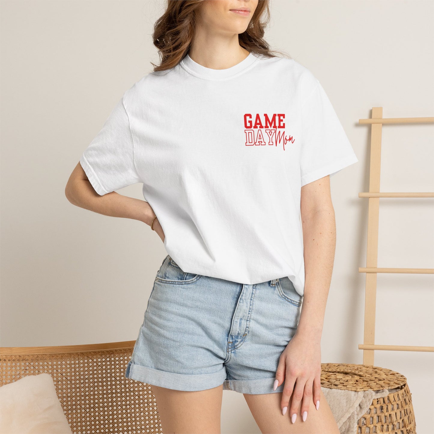 T-Shirt — 'Game Day Mama' Minimalist Chest Logo Shirt