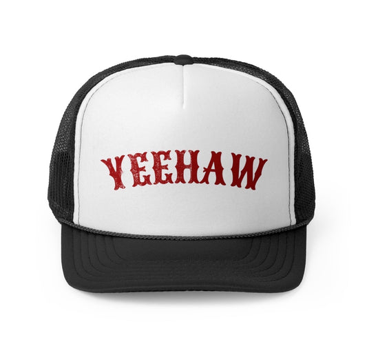 Yeehaw Trucker Hat — Vintage Western Mesh Cap