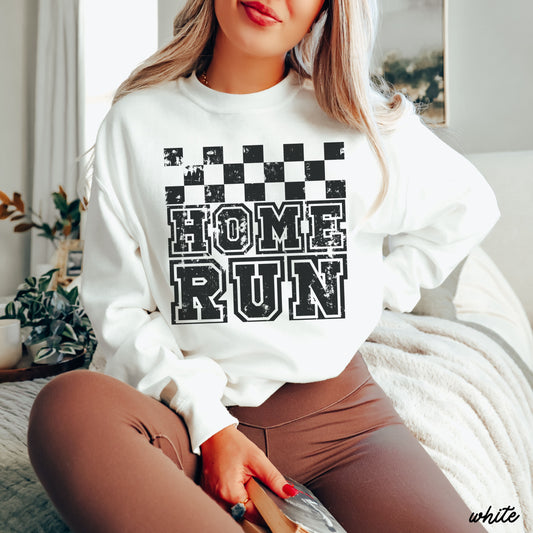 Pre-Order: Home Run Checkered Sweatshirt
