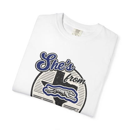 She's From Peaster I Can Tell Tee | Comfort Colors Game Day Shirt