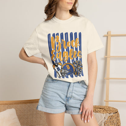 Brock Eagles Cheer Football School Spirit T-Shirt