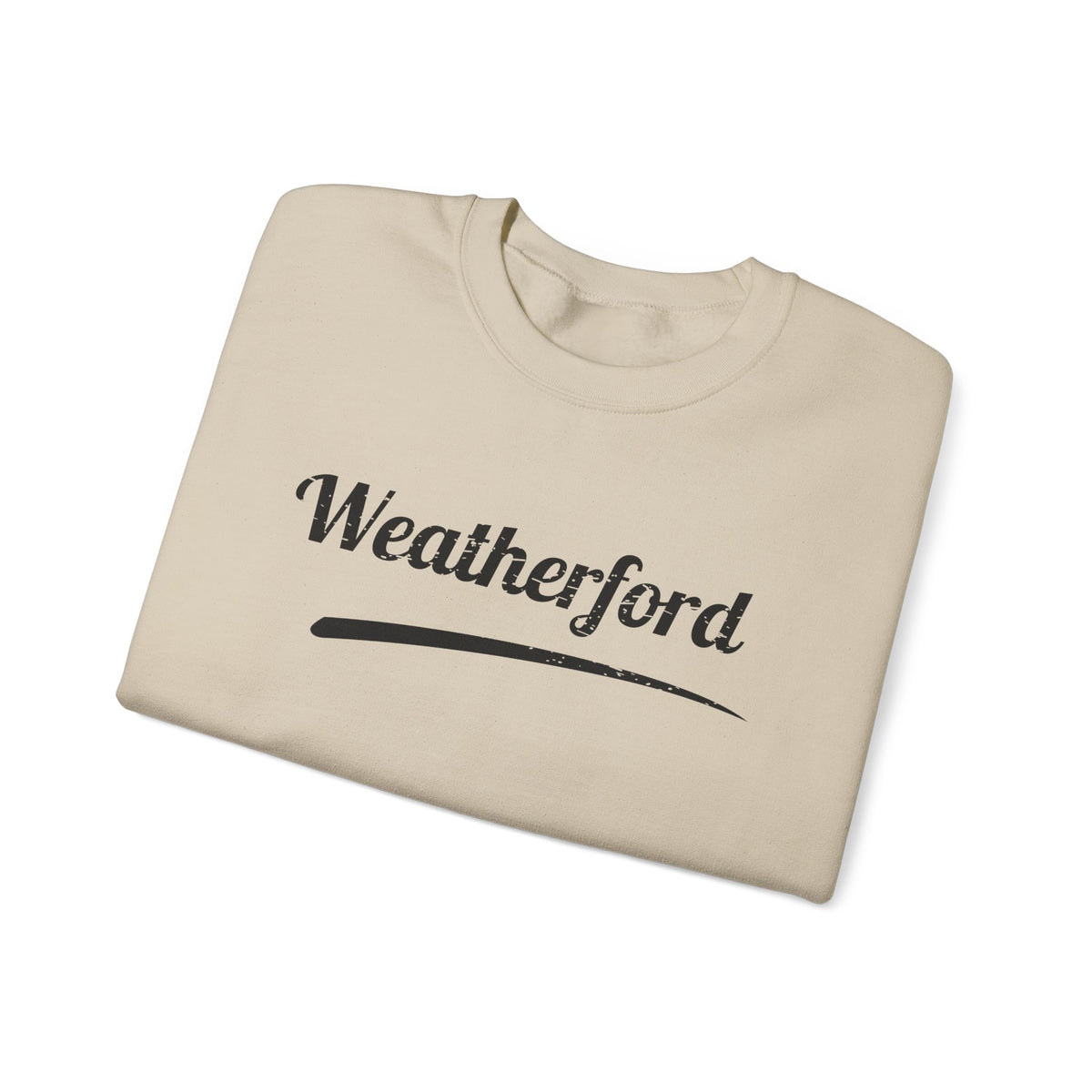 Weatherford Crewneck Sweatshirt — Classic Script Town Pride Pullover