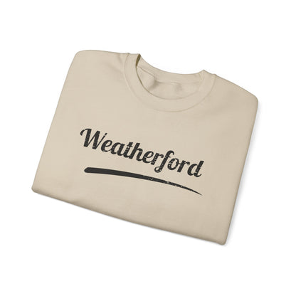 Weatherford Crewneck Sweatshirt — Classic Script Town Pride Pullover