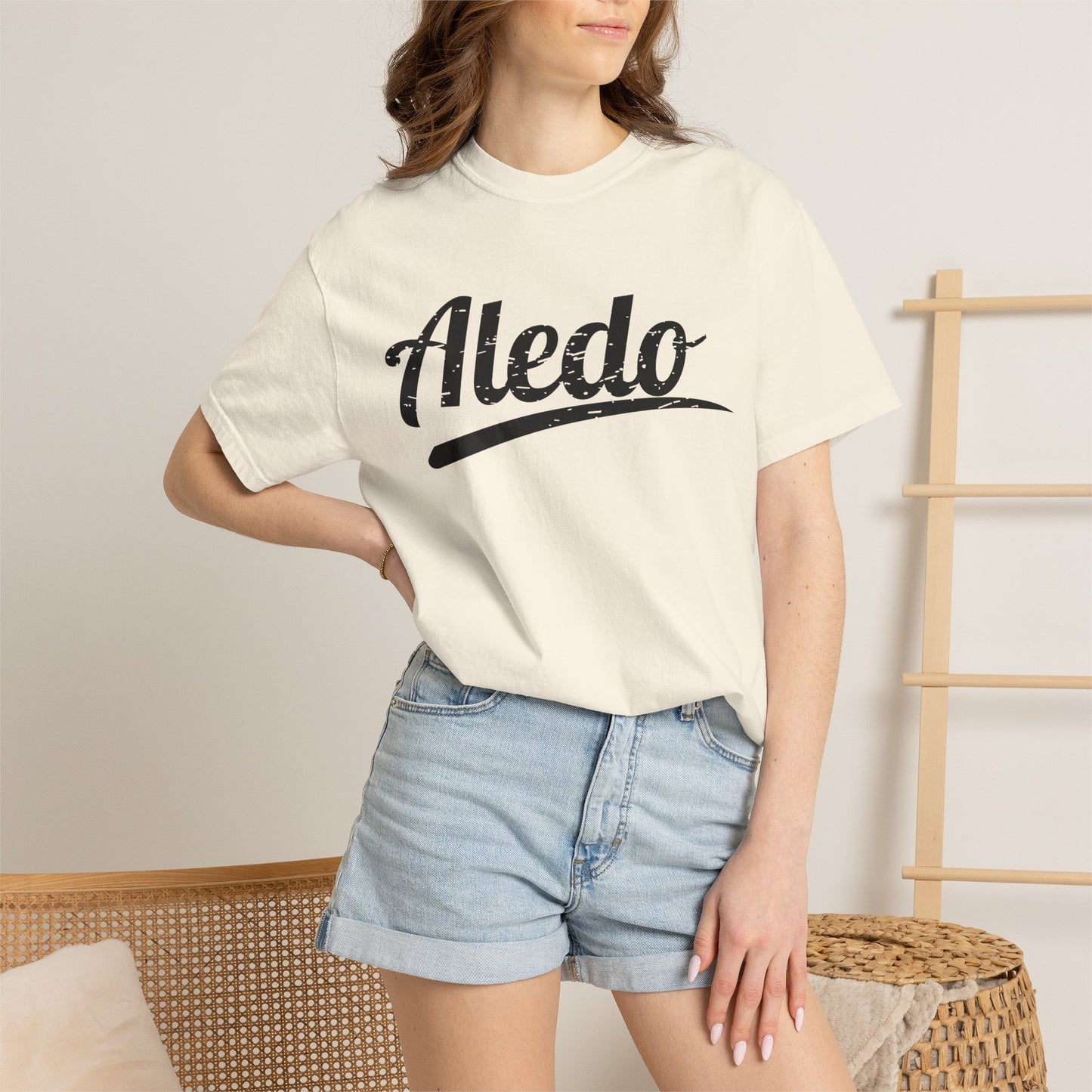 Aledo Bearcats Distressed Signature Tee – Game Day Mom Spirit Shirt