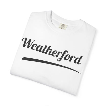 Weatherford Roos Distressed Signature Tee – Game Day Mom Spirit Shirt