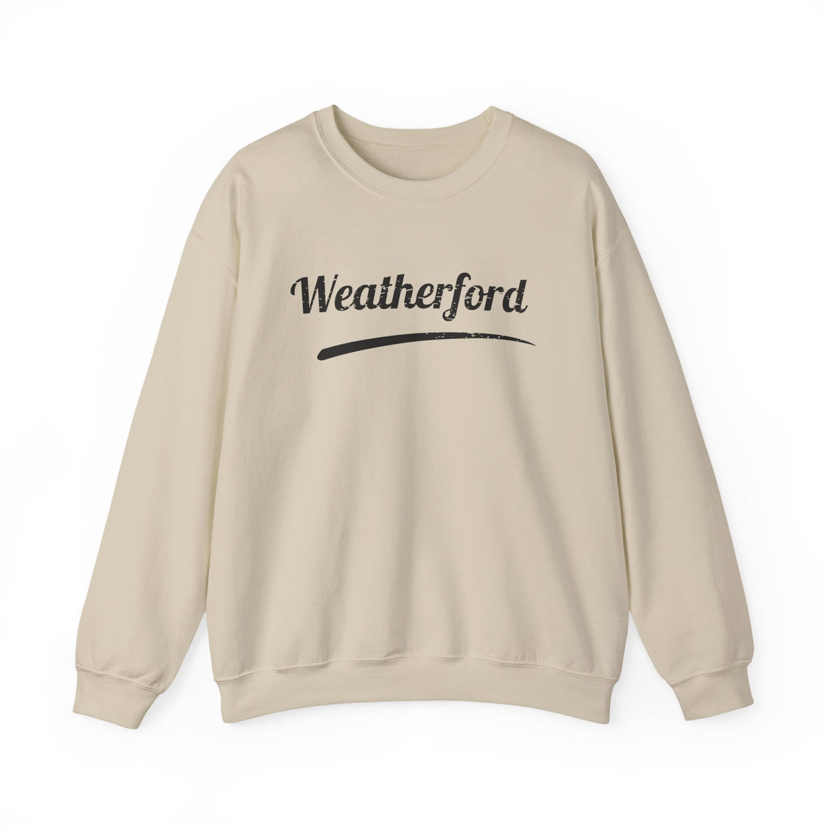 Weatherford Crewneck Sweatshirt — Classic Script Town Pride Pullover