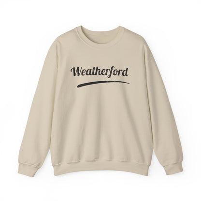 Weatherford Crewneck Sweatshirt — Classic Script Town Pride Pullover