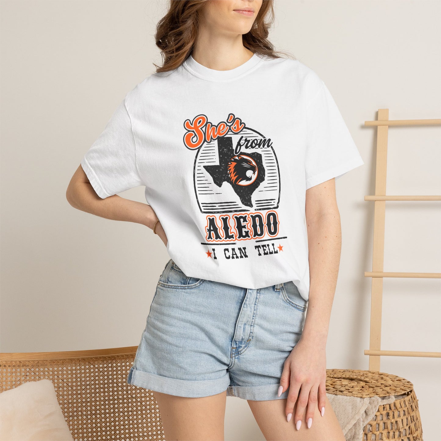 She's From Aledo I Can Tell School Spirit T-Shirt