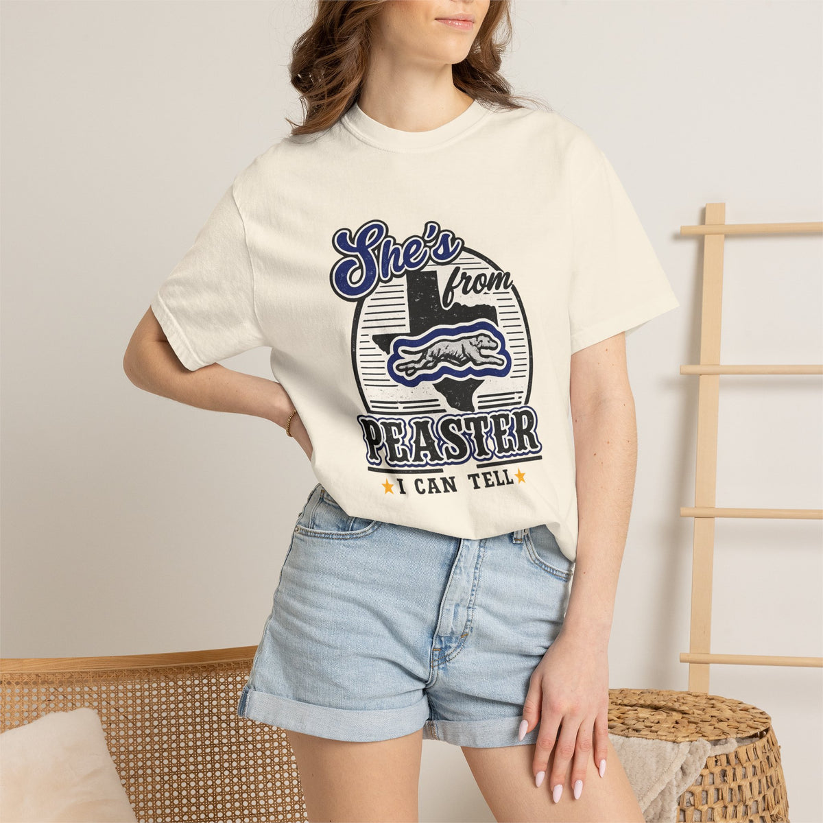 She's From Peaster I Can Tell Tee | Comfort Colors Game Day Shirt