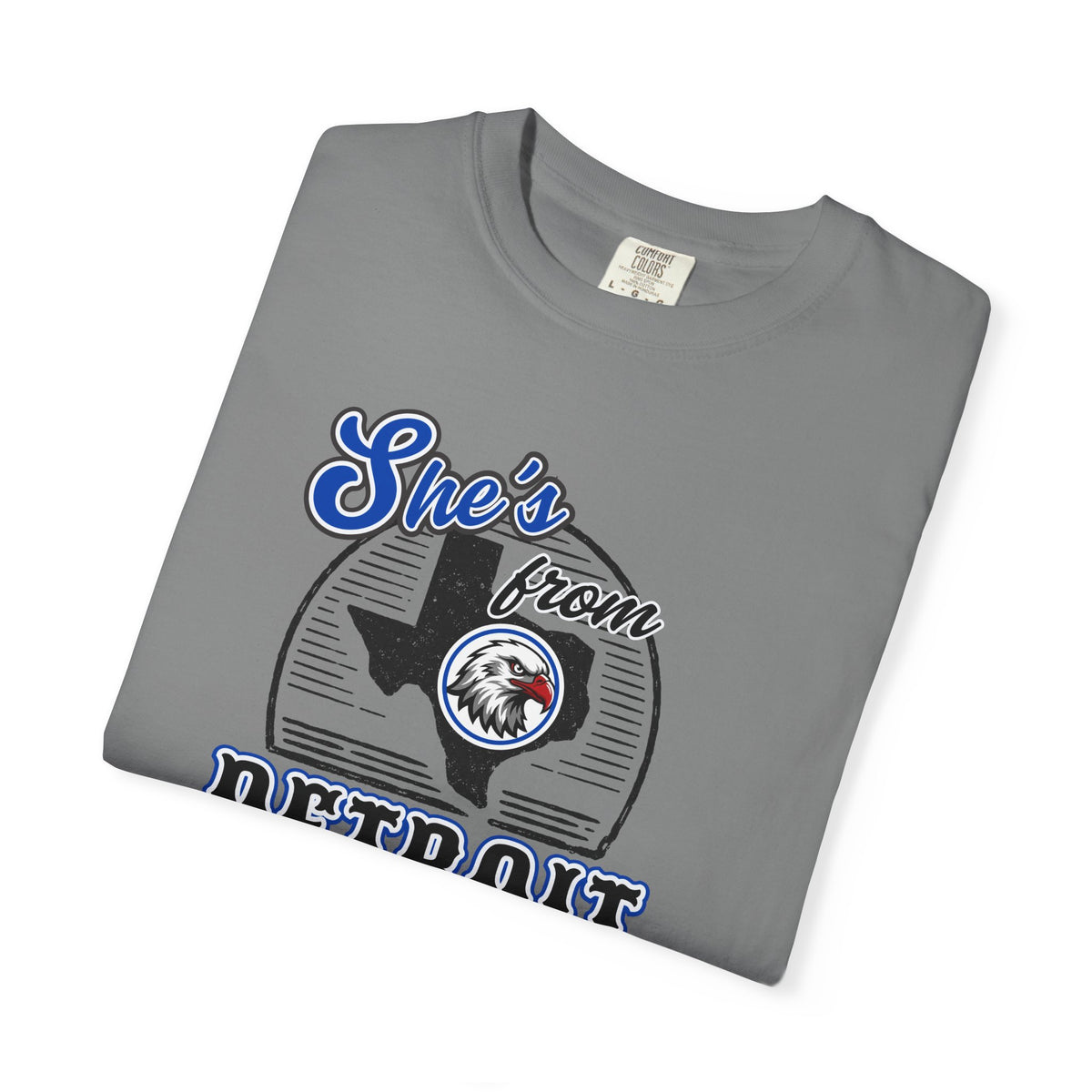 She's From Detroit I Can Tell Tee | Comfort Colors Game Day Shirt