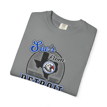She's From Detroit I Can Tell Tee | Comfort Colors Game Day Shirt