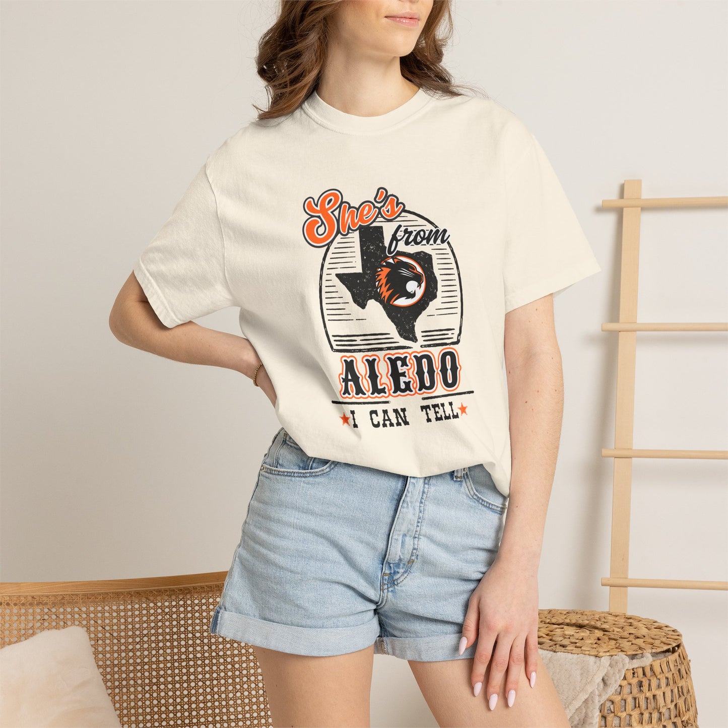 She's From Aledo I Can Tell School Spirit T-Shirt