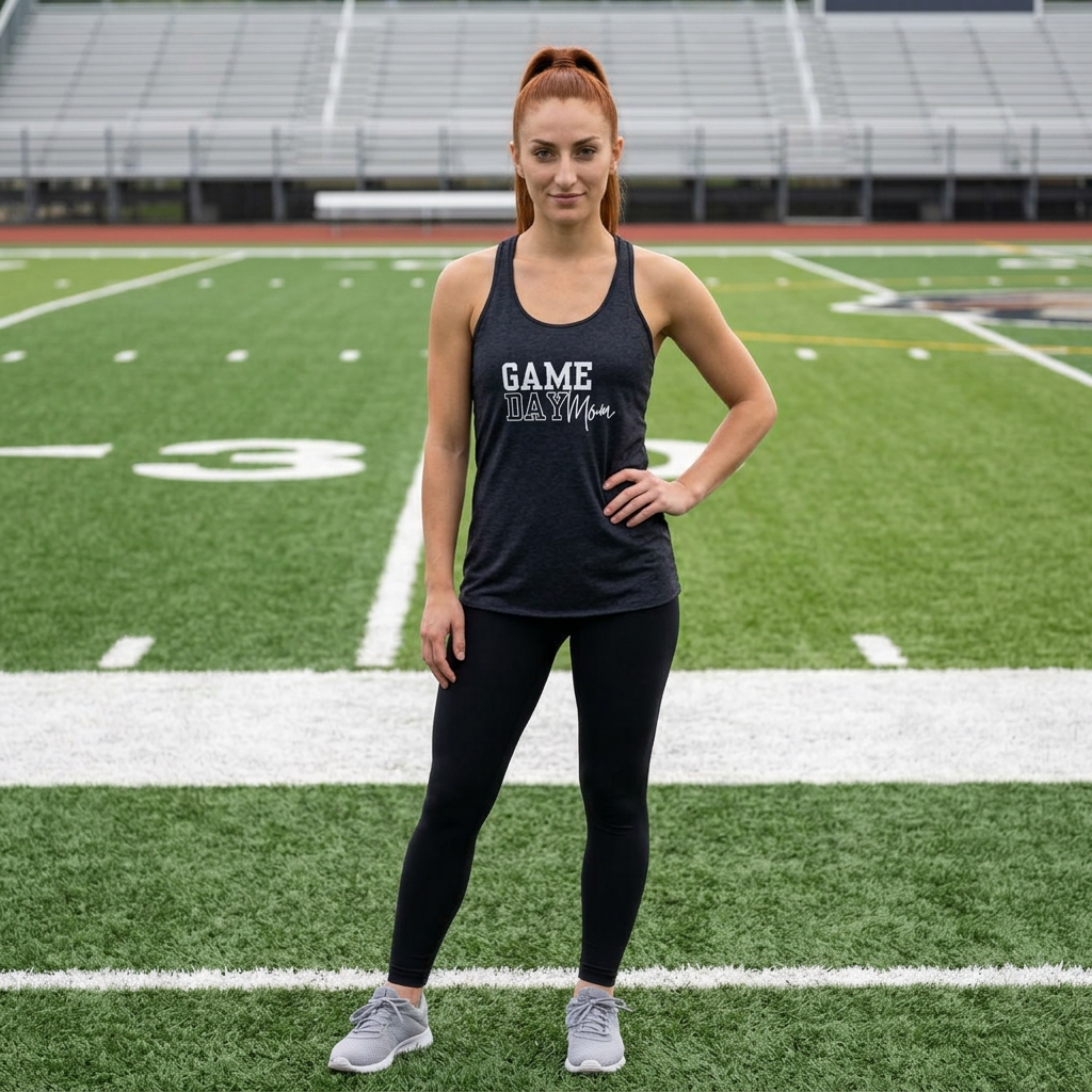 Game Day Mom Racerback Tank
