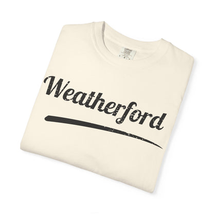 Weatherford Roos Distressed Signature Tee – Game Day Mom Spirit Shirt