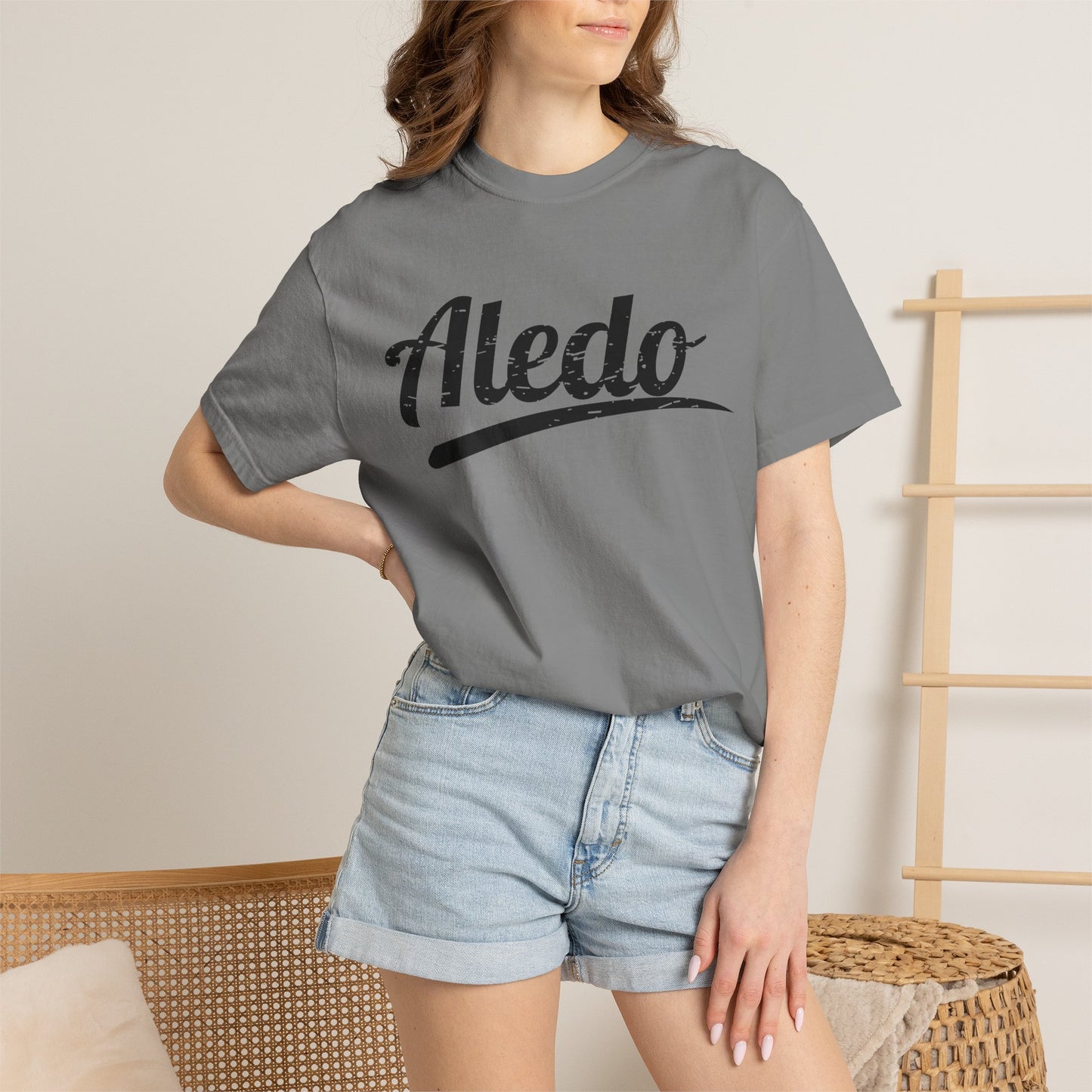 Aledo Bearcats Distressed Signature Tee – Game Day Mom Spirit Shirt