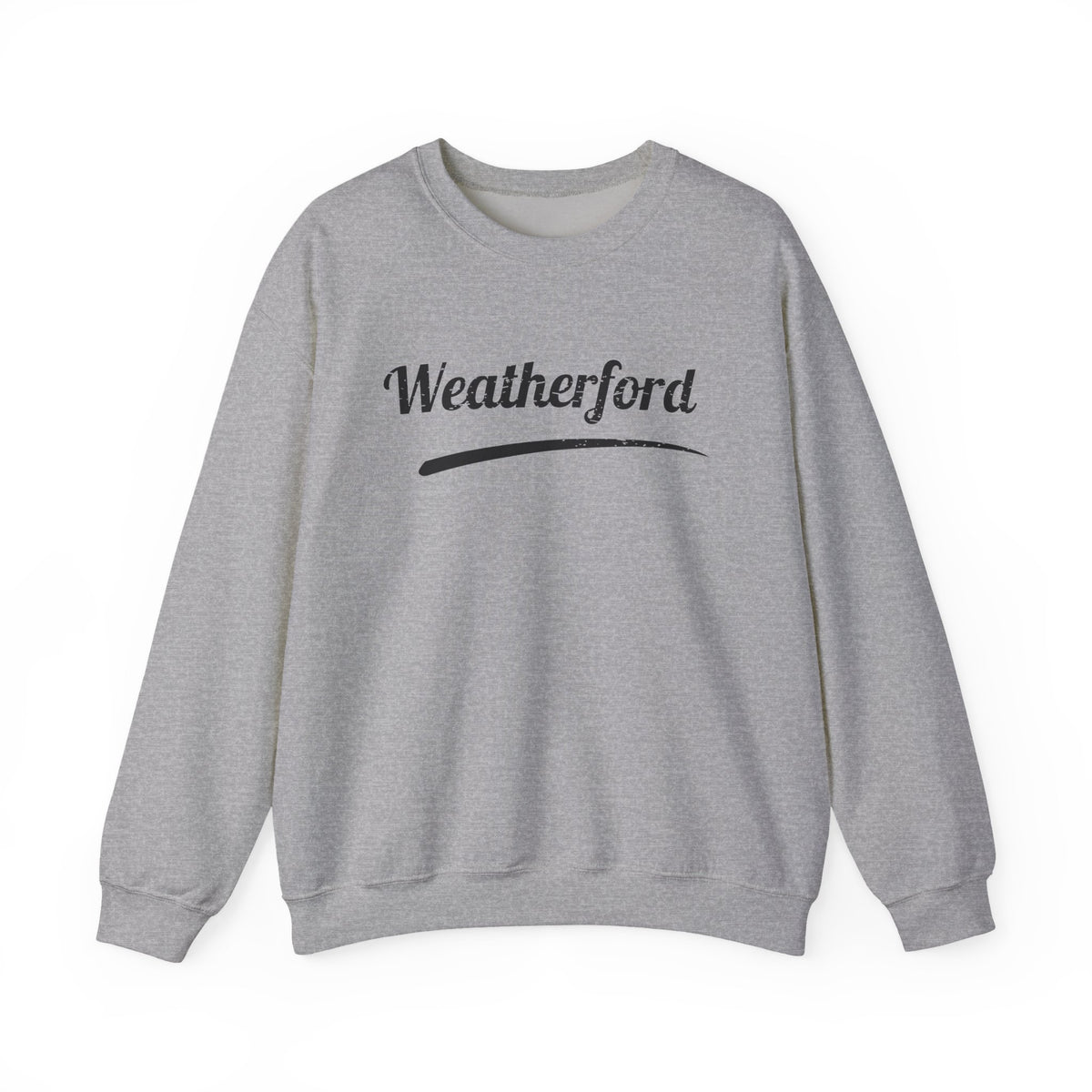 Weatherford Crewneck Sweatshirt — Classic Script Town Pride Pullover
