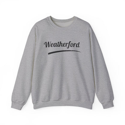 Weatherford Crewneck Sweatshirt — Classic Script Town Pride Pullover