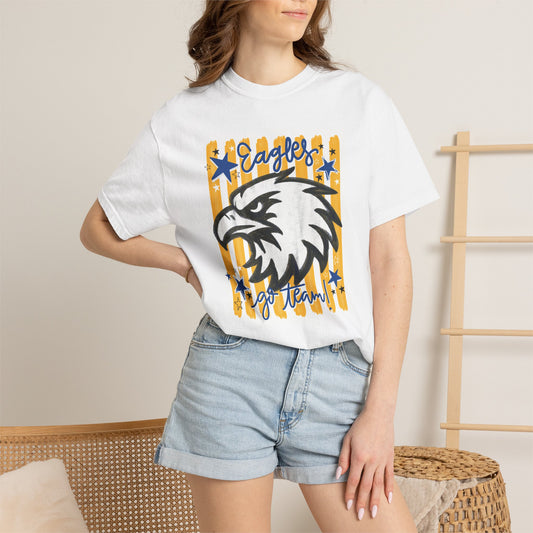 Go Team School Spirit T-Shirt | Comfort Colors Eagles Fan Tee