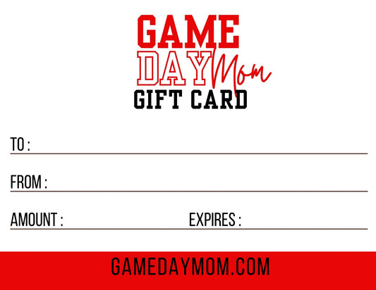 Game Day MOM Gift Card
