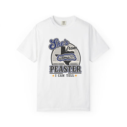 She's From Peaster I Can Tell Tee | Comfort Colors Game Day Shirt
