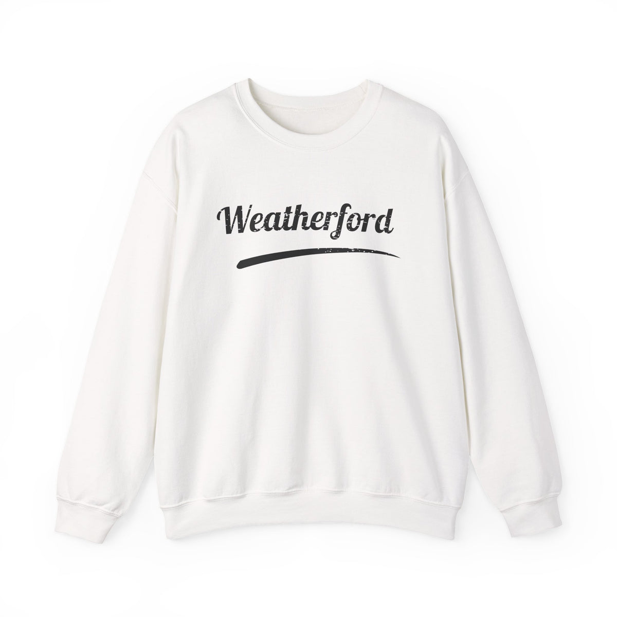Weatherford Crewneck Sweatshirt — Classic Script Town Pride Pullover