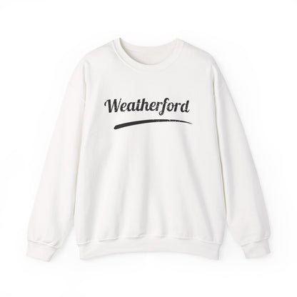 Weatherford Crewneck Sweatshirt — Classic Script Town Pride Pullover