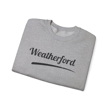 Weatherford Crewneck Sweatshirt — Classic Script Town Pride Pullover