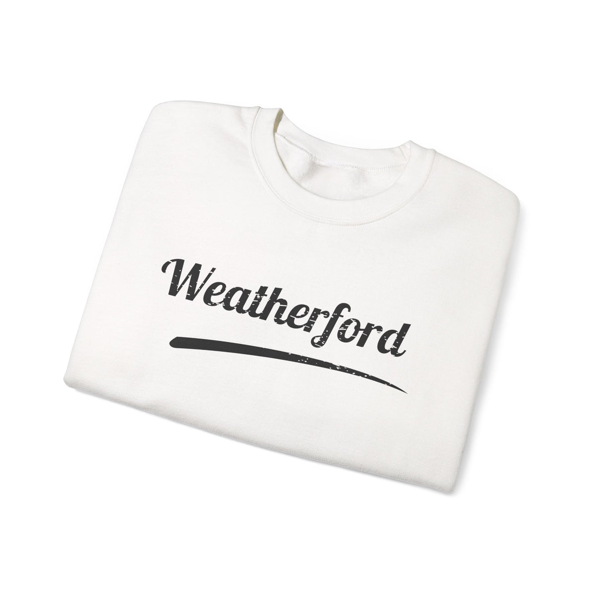 Weatherford Crewneck Sweatshirt — Classic Script Town Pride Pullover