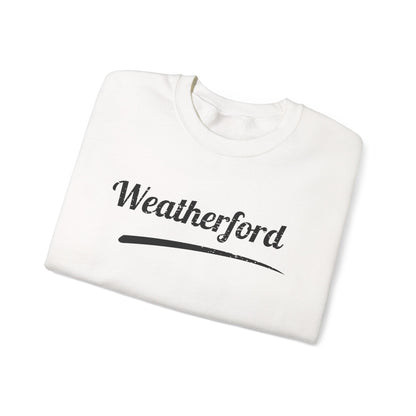 Weatherford Crewneck Sweatshirt — Classic Script Town Pride Pullover
