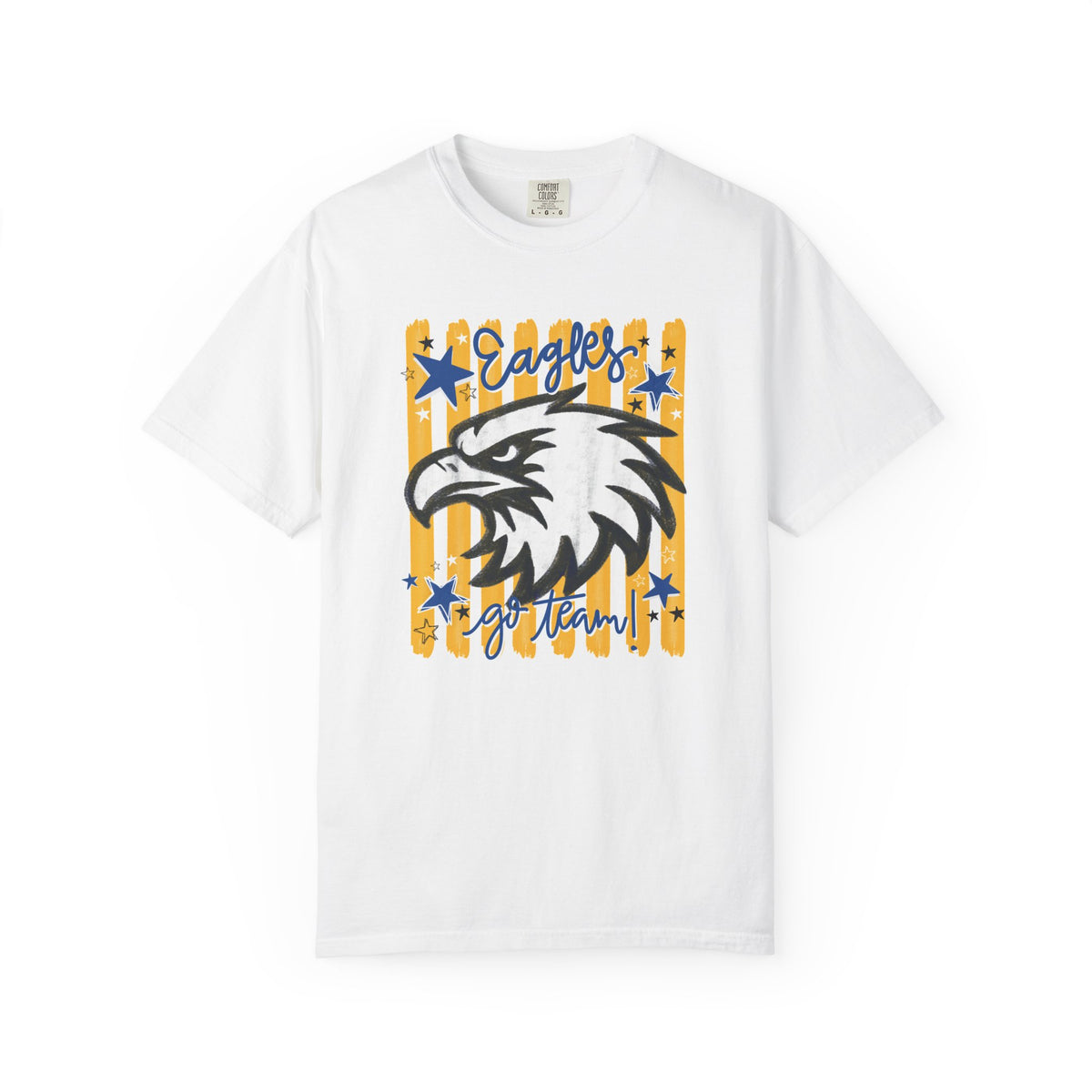 Go Team School Spirit T-Shirt | Comfort Colors Eagles Fan Tee