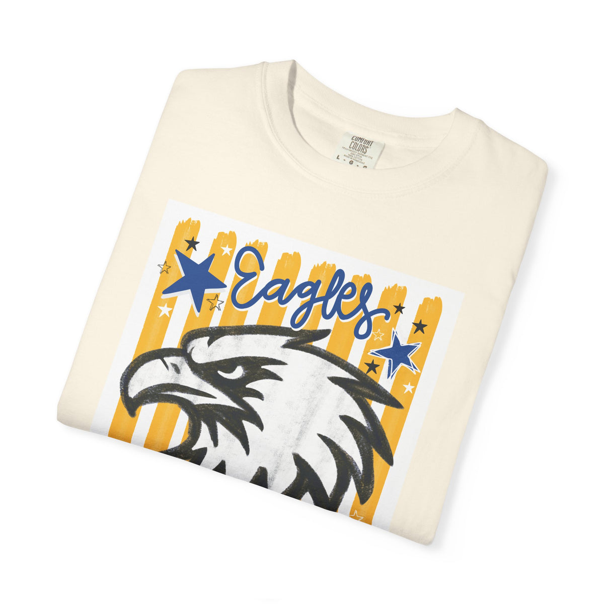 Go Team School Spirit T-Shirt | Comfort Colors Eagles Fan Tee
