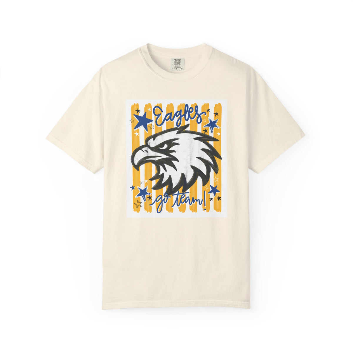 Go Team School Spirit T-Shirt | Comfort Colors Eagles Fan Tee