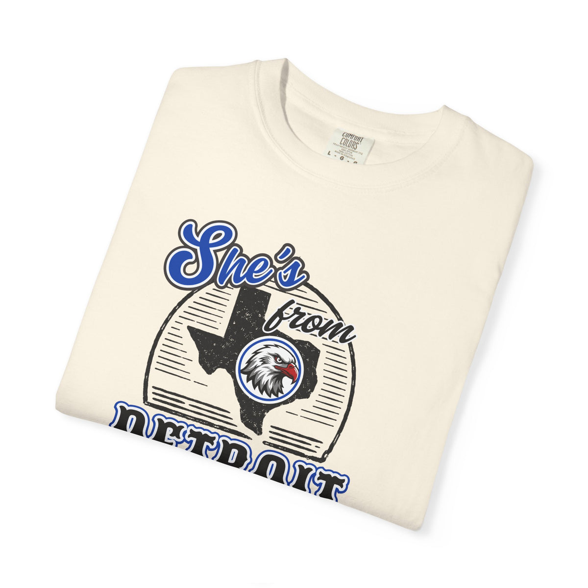 She's From Detroit I Can Tell Tee | Comfort Colors Game Day Shirt