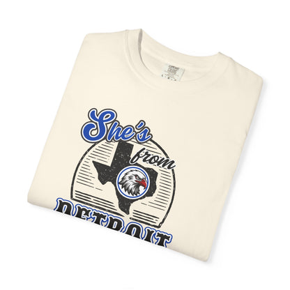 She's From Detroit I Can Tell Tee | Comfort Colors Game Day Shirt