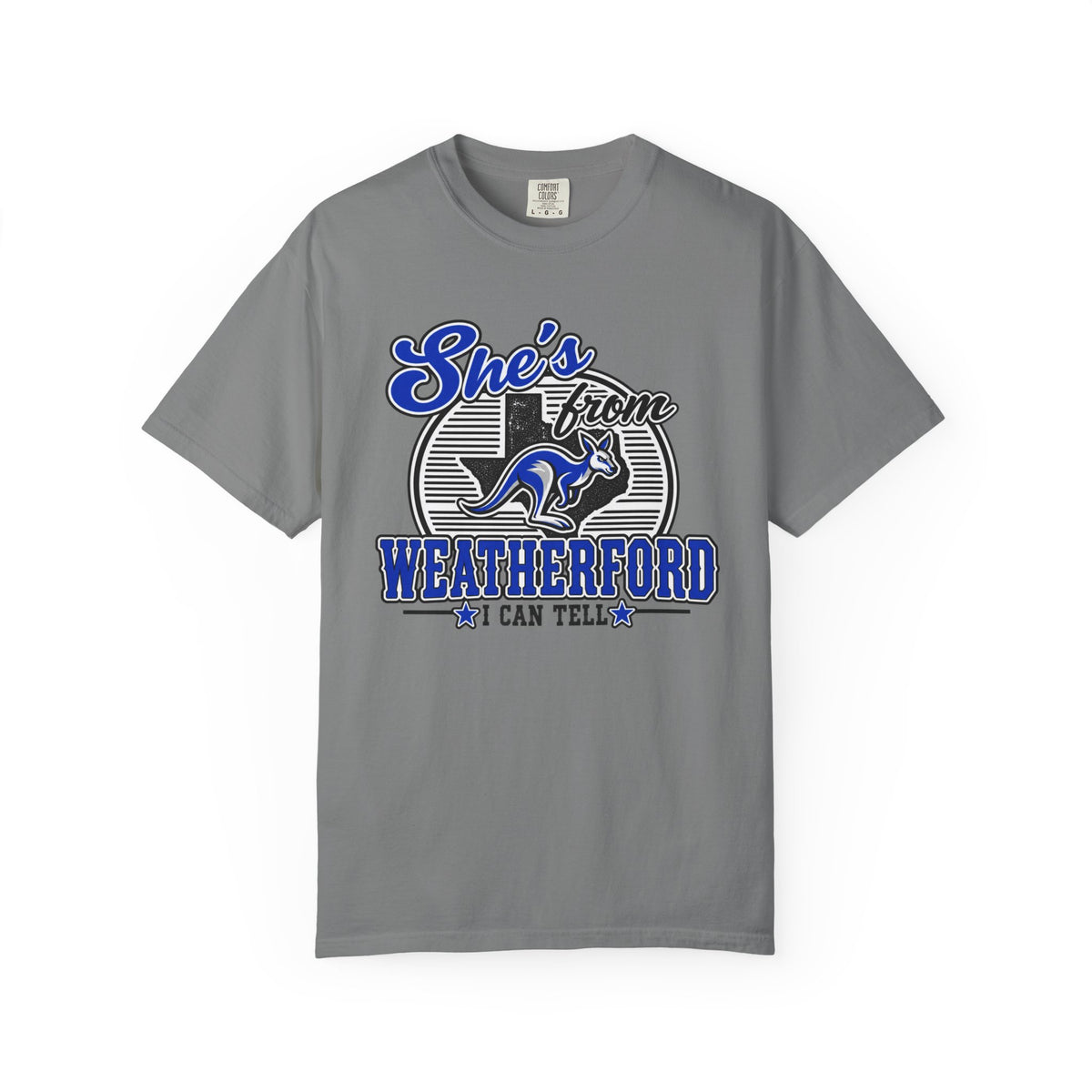 She's From Weatherford I Can Tell Tee | Comfort Colors Game Day Shirt