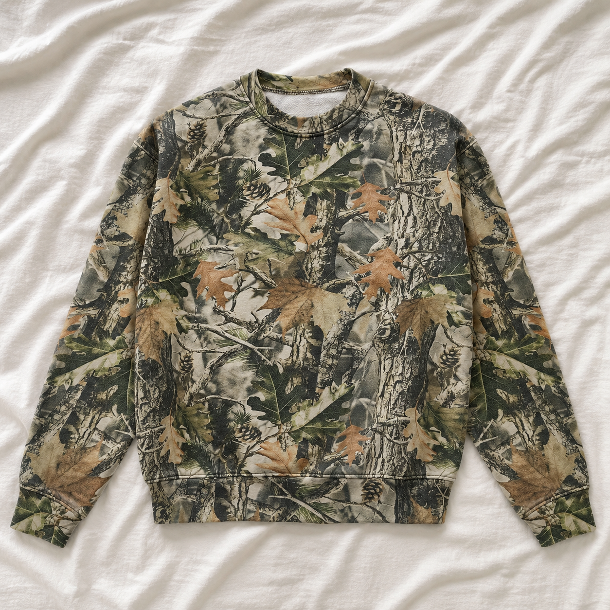 Camo Game Day Varsity Sweatshirt *CAMO (S-3X)