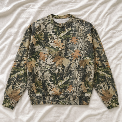Camo Game Day Varsity Sweatshirt *CAMO (S-3X)