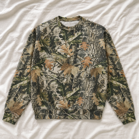 Camo Game Day Varsity Sweatshirt *CAMO (S-3X)