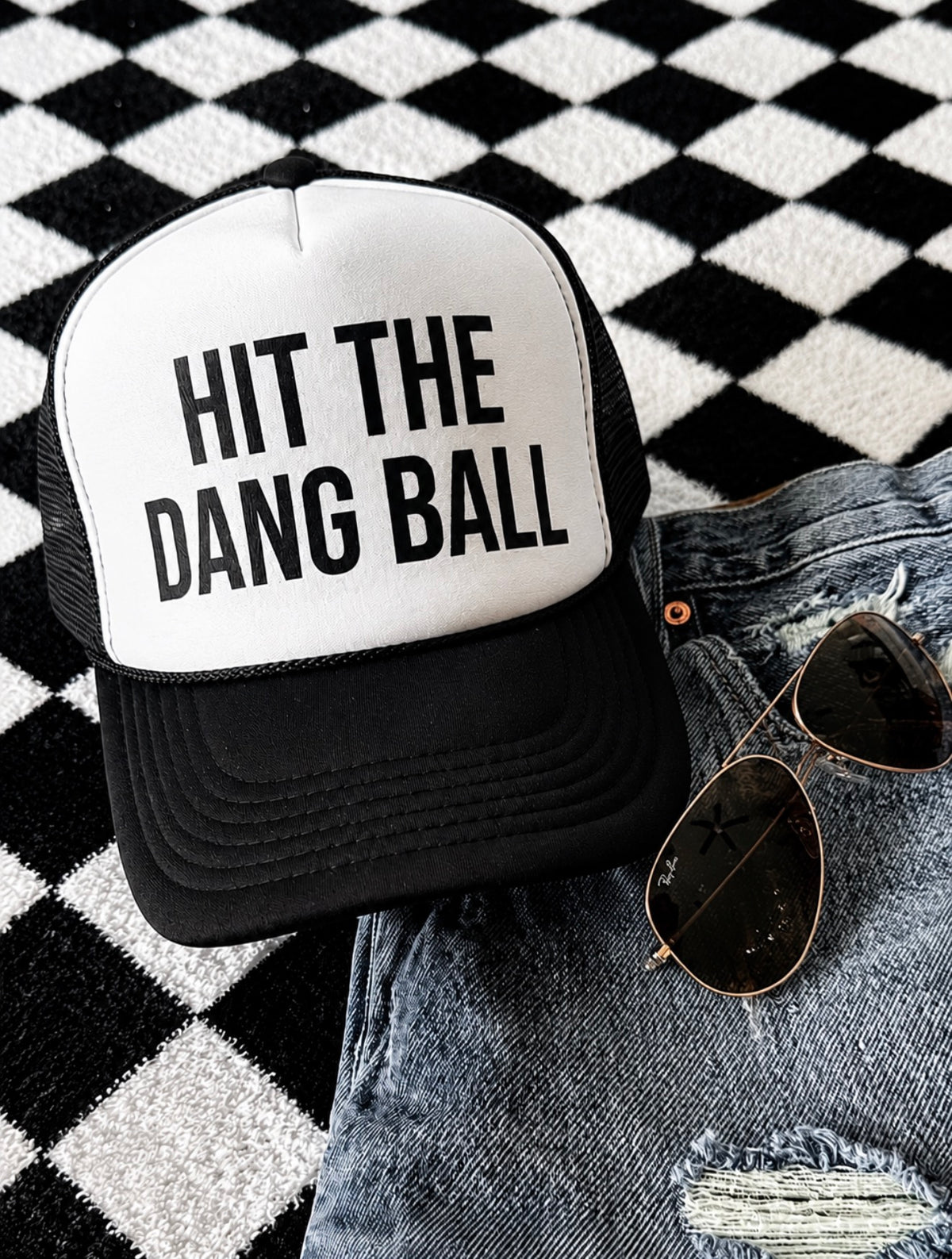 Hit the Dang Ball Foam Trucker Hat