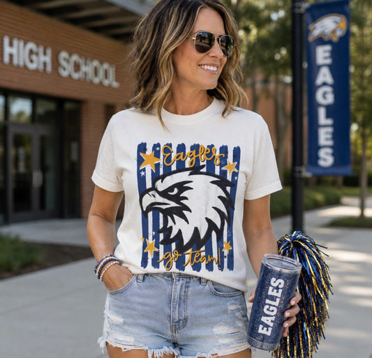 Eagles School Spirit T-Shirt | Comfort Colors Game Day Tee