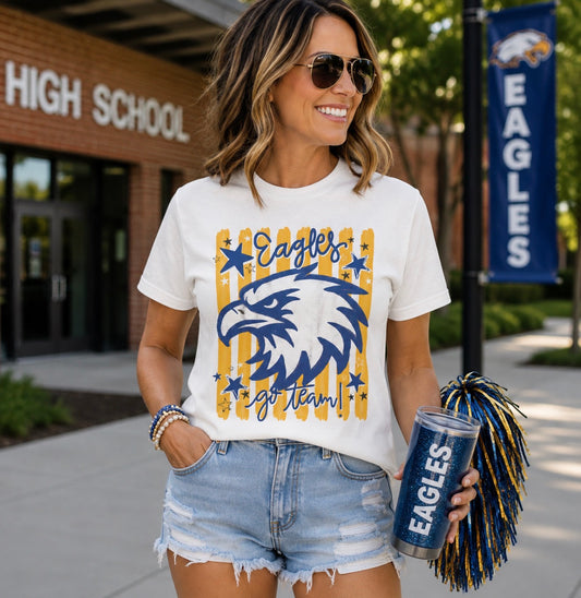 Eagles Go Team T-Shirt | Comfort Colors Fan Tee