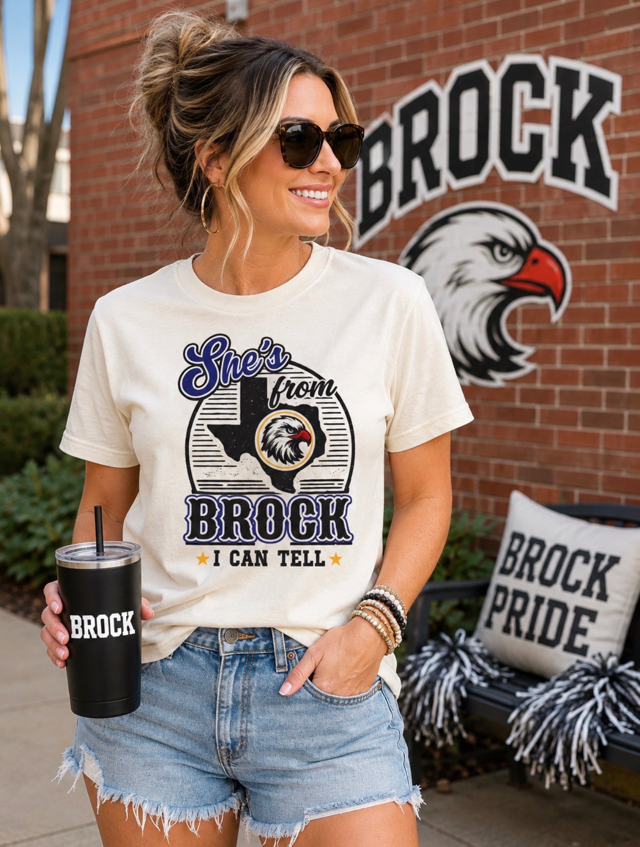 She's From Brock I Can Tell Tee | Comfort Colors Game Day Shirt