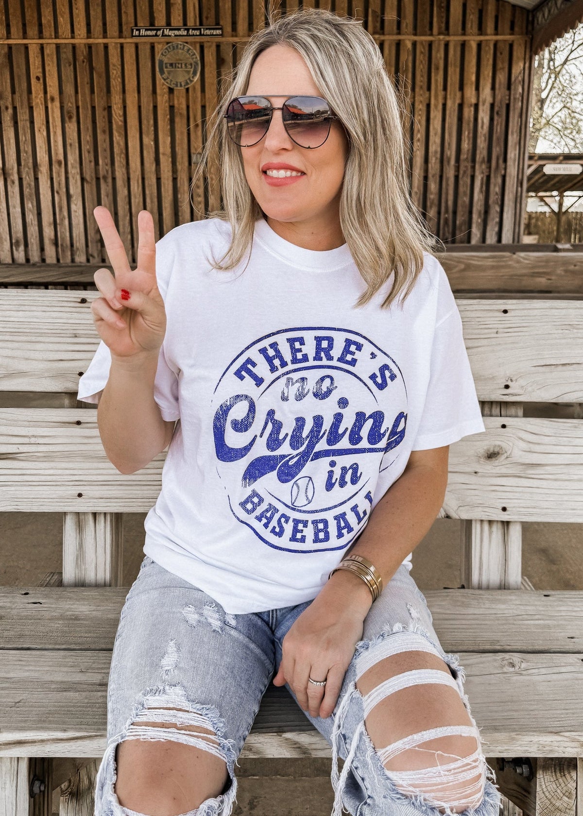 No Crying in Baseball Tee *11 Colors (S-3X)
