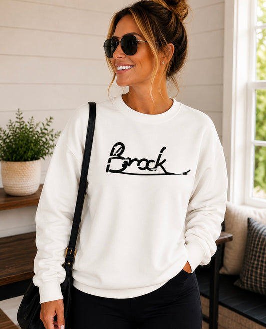 Brock Crewneck Sweatshirt — Classic Script Town Pride Pullover