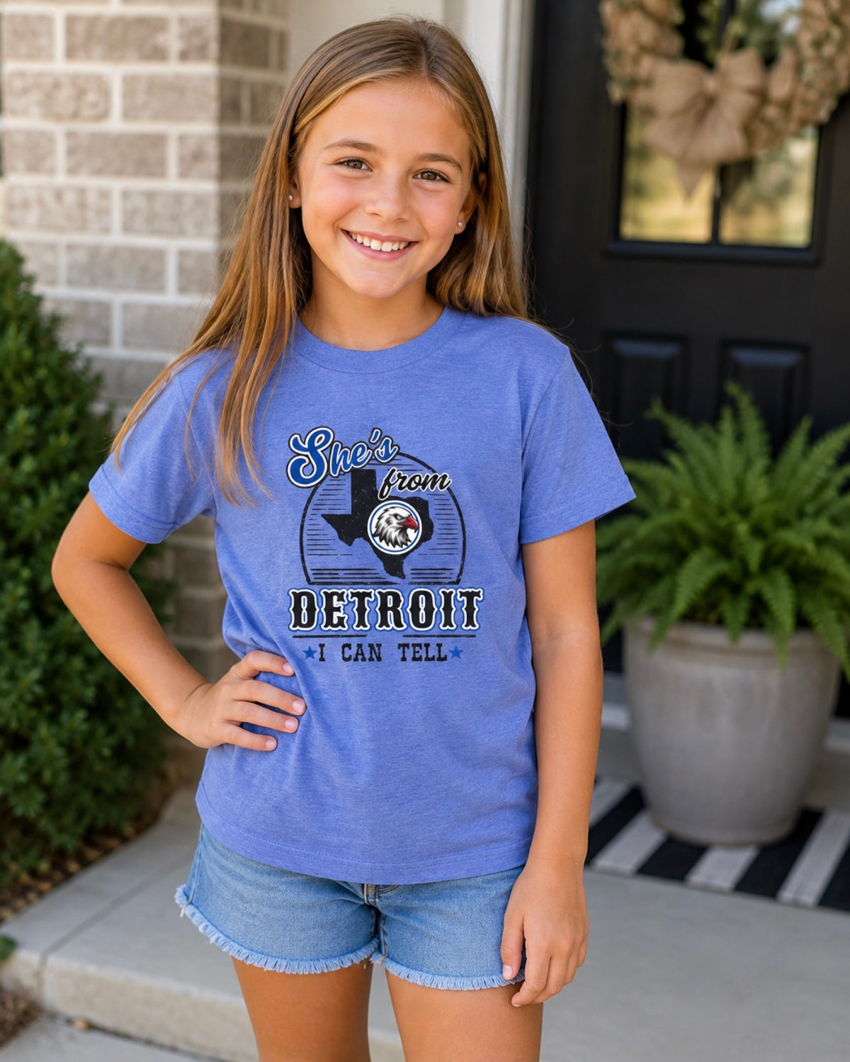 Detroit Eagles Youth Tee – Vintage Graphic Kids Shirt
