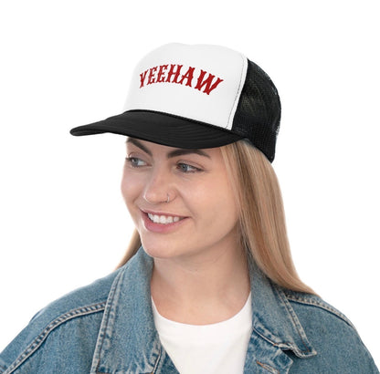 Yeehaw Trucker Hat — Vintage Western Mesh Cap