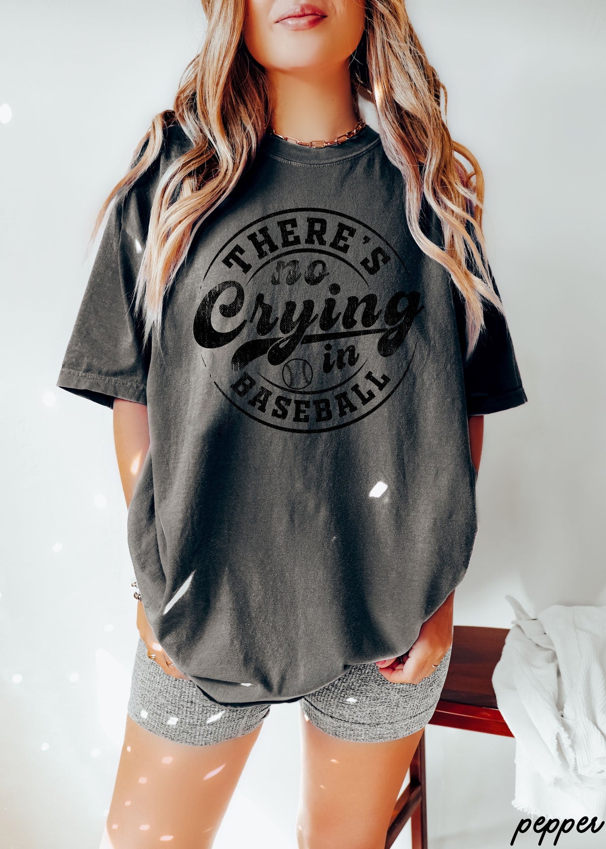 No Crying in Baseball Tee *11 Colors (S-3X)