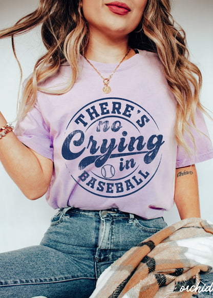 No Crying in Baseball Tee *11 Colors (S-3X)