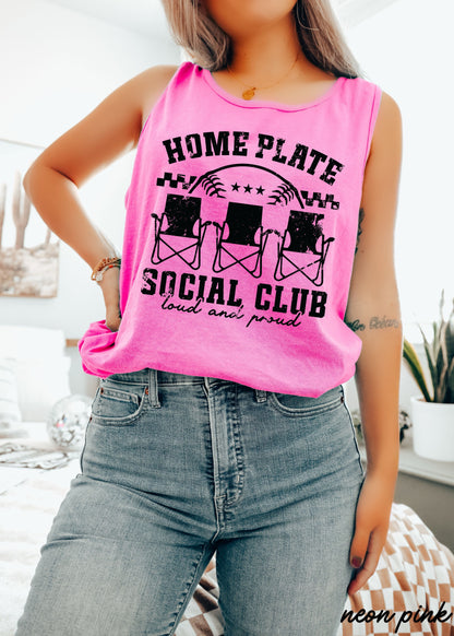 Home Plate Social Club Tank *5 Colors (S-3X)
