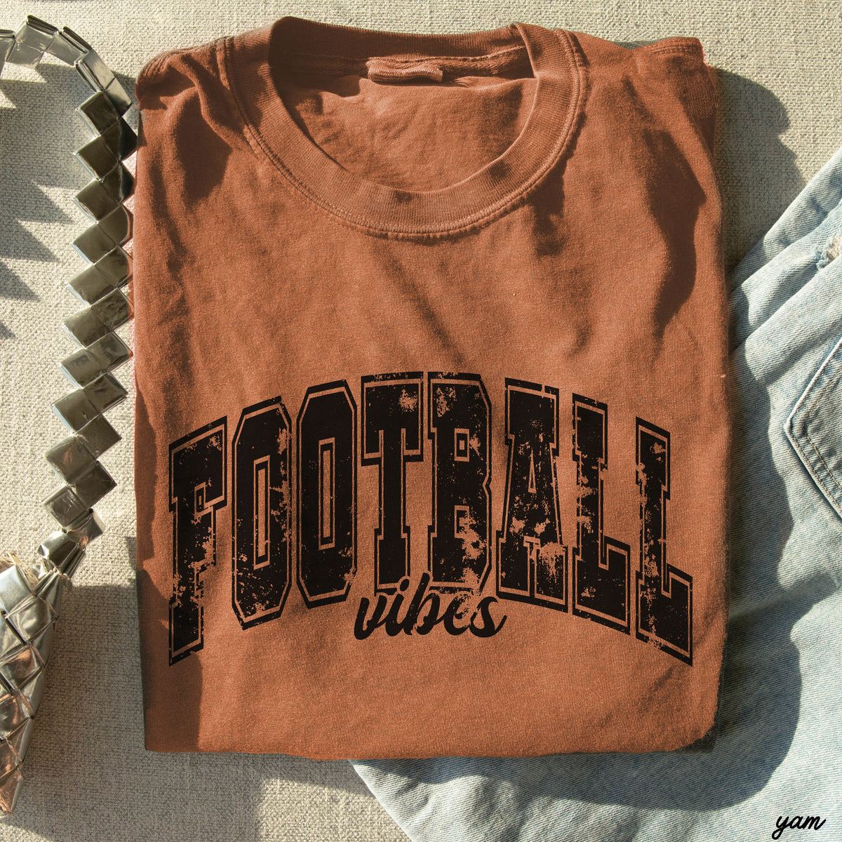 Football Vibes Tee *14 Colors (S-3X)